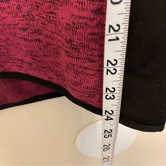 Andrew Marc New York Full Zip fleece lined knit Jacket fuchsia berry color -M - Picture 9 of 9